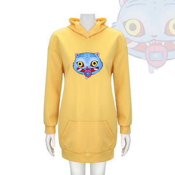 Kpop Demon Hunters Zoey Derpy Tiger Hoodie Cosplay Costume For Kids Adult Becostume